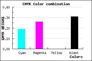 #8E82B0 color CMYK mixer