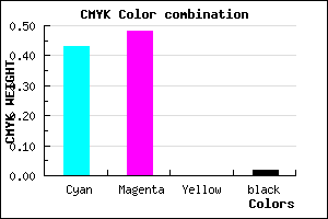 #8E82FA color CMYK mixer