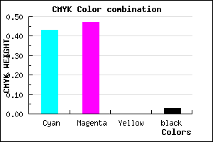 #8E83F7 color CMYK mixer