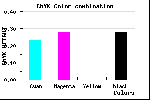 #8E84B8 color CMYK mixer