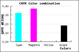 #8E84D2 color CMYK mixer