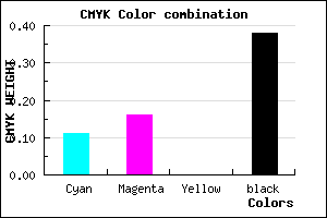 #8E859F color CMYK mixer