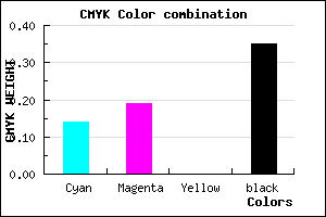 #8E85A5 color CMYK mixer