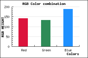 rgb background color #8E85BD mixer