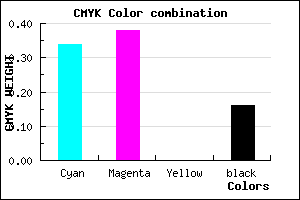 #8E85D7 color CMYK mixer