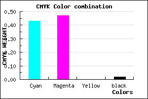 #8E85F9 color CMYK mixer