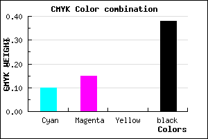 #8E869E color CMYK mixer