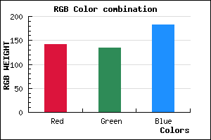 rgb background color #8E86B6 mixer