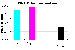 #8E87D9 color CMYK mixer