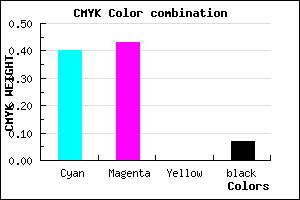 #8E87ED color CMYK mixer