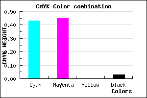 #8E87F7 color CMYK mixer