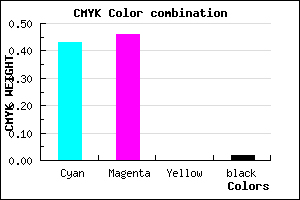 #8E87F9 color CMYK mixer