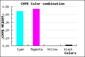 #8E87FD color CMYK mixer