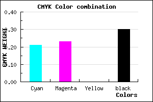 #8E89B3 color CMYK mixer