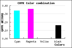 #8E89D7 color CMYK mixer