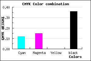 #8E8AA2 color CMYK mixer