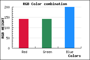 rgb background color #8E8EC8 mixer