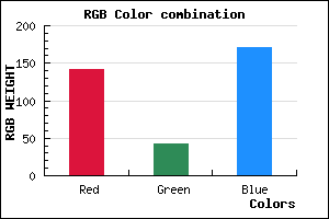 rgb background color #8E2BAB mixer