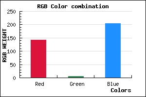 rgb background color #8E05CD mixer