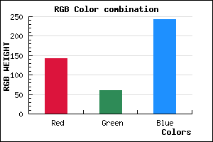 rgb background color #8E3DF3 mixer