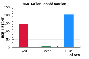 rgb background color #8E07CB mixer