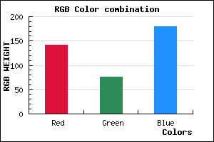 rgb background color #8E4CB4 mixer