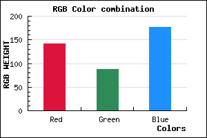 rgb background color #8E58B0 mixer