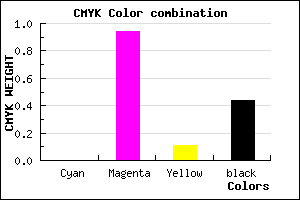 #8E097F color CMYK mixer