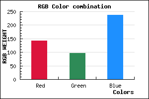 rgb background color #8E61ED mixer