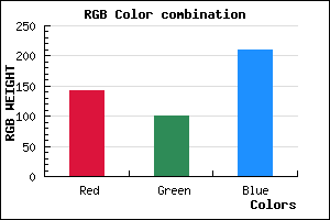 rgb background color #8F64D2 mixer