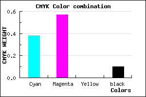 #8F64E6 color CMYK mixer