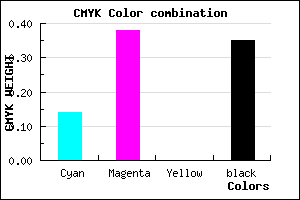 #8F67A7 color CMYK mixer