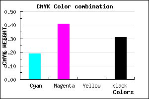 #8F68B0 color CMYK mixer