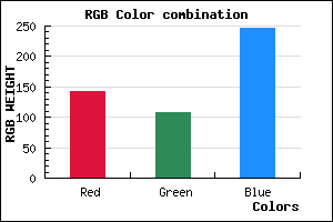 rgb background color #8F6BF7 mixer