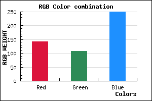 rgb background color #8F6BFA mixer