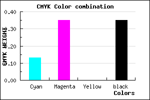 #8F6CA5 color CMYK mixer