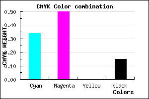 #8F6CD8 color CMYK mixer