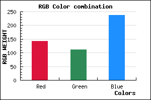 rgb background color #8F6FED mixer