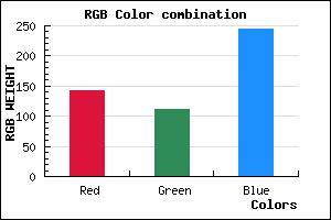 rgb background color #8F6FF5 mixer