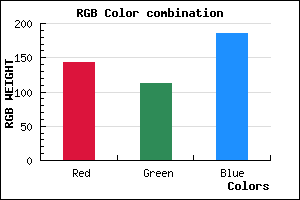 rgb background color #8F70BA mixer