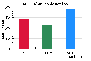 rgb background color #8F71BF mixer