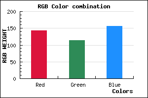 rgb background color #8F729C mixer