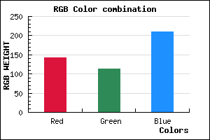 rgb background color #8F72D2 mixer