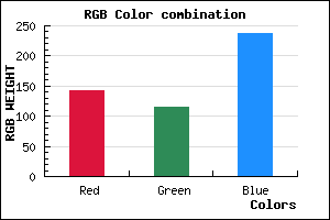 rgb background color #8F73ED mixer
