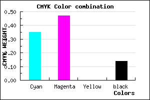 #8F74DC color CMYK mixer