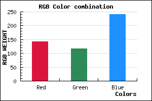 rgb background color #8F75F1 mixer