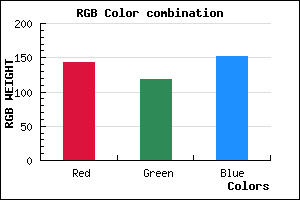 rgb background color #8F7698 mixer