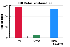 rgb background color #8F0C84 mixer