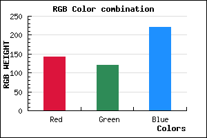 rgb background color #8F78DC mixer