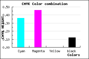 #8F79E1 color CMYK mixer